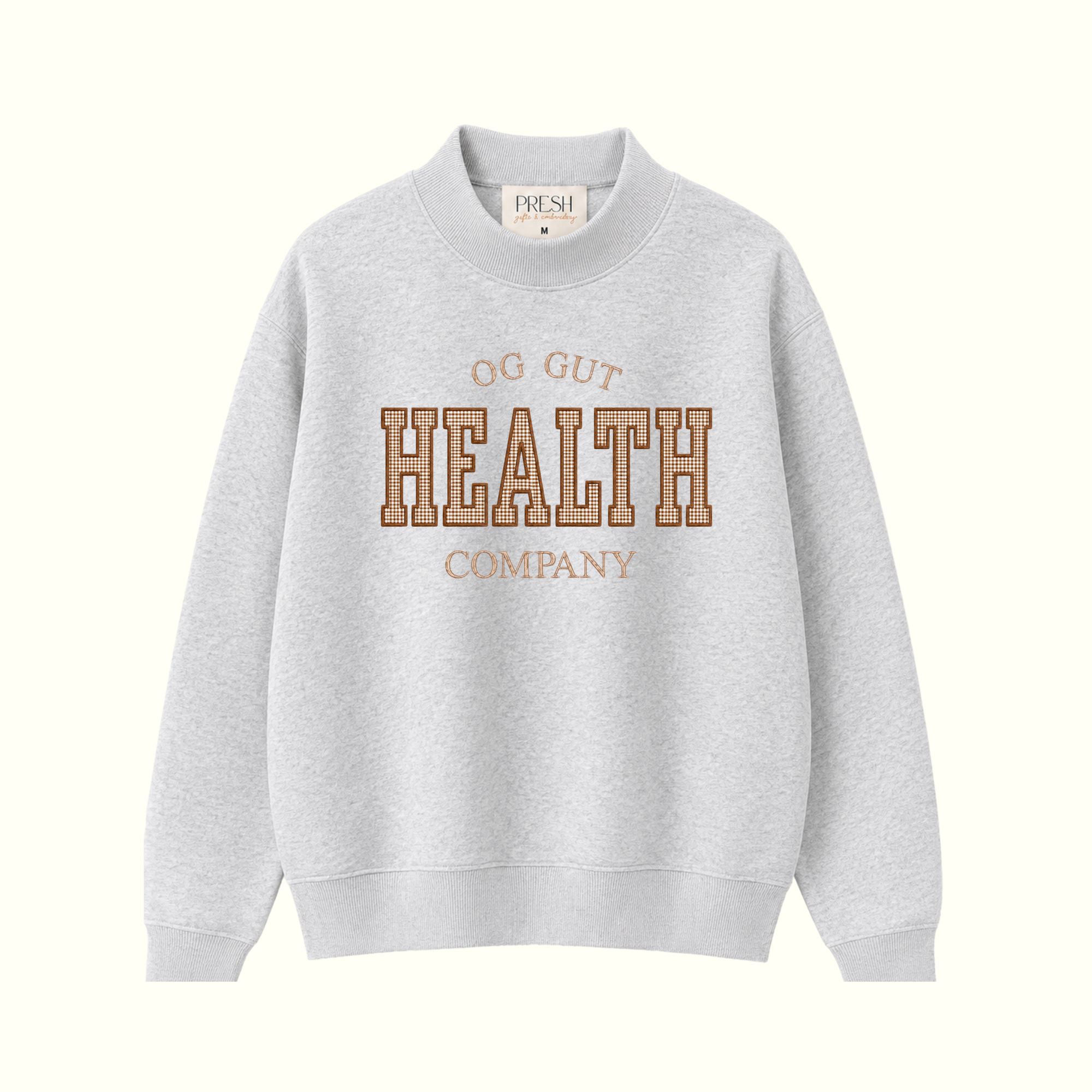 The PRESH Mock Neck - Baseline Gray - OG GUT HEALTH CO