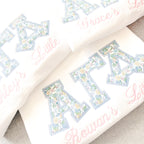 White Carmella Greek Applique Sweatshirt