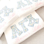 White Carmella Greek Applique Sweatshirt