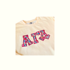 Butter & Betsy Greek Applique Sweatshirt