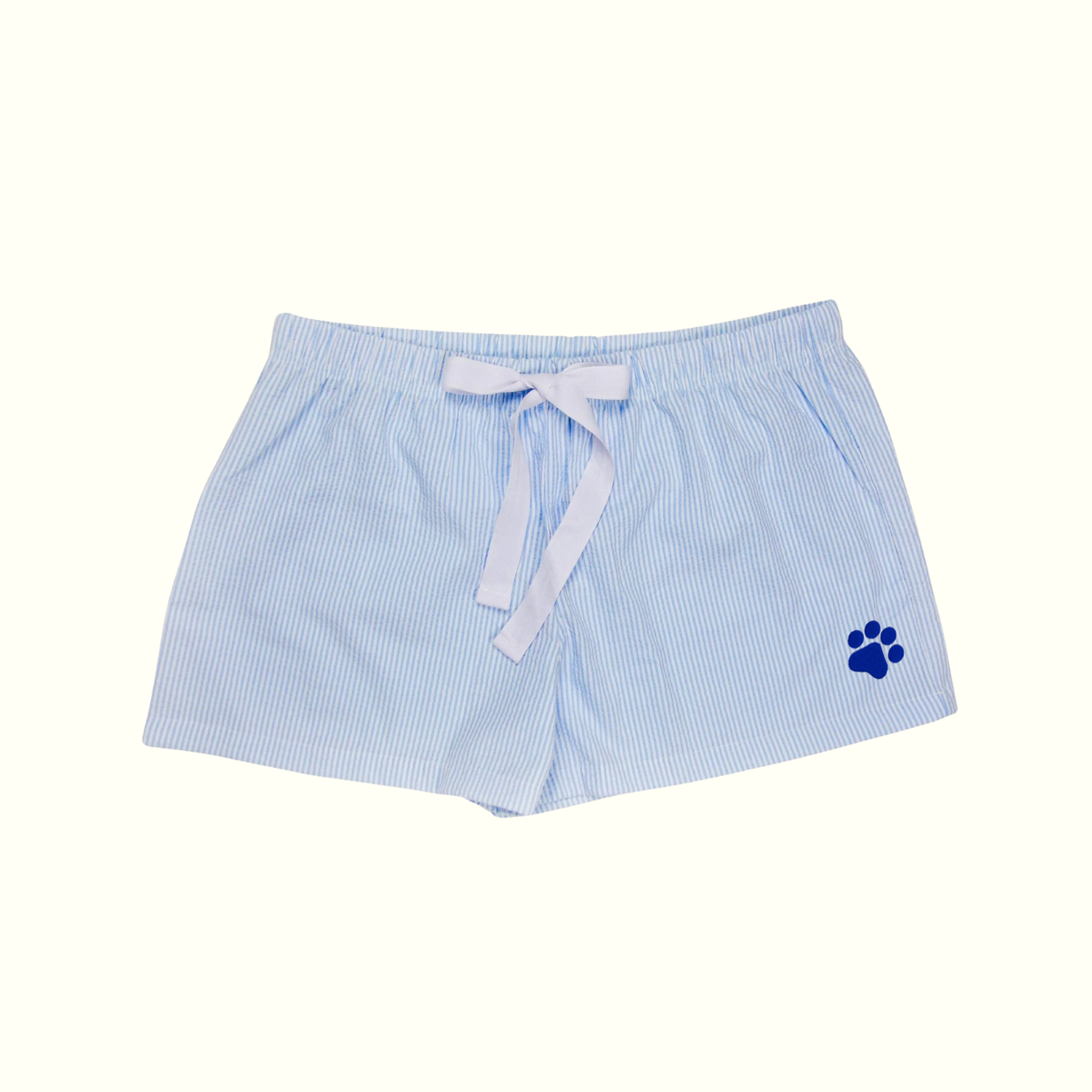 Blue Paw Seersucker Lounge Shorts