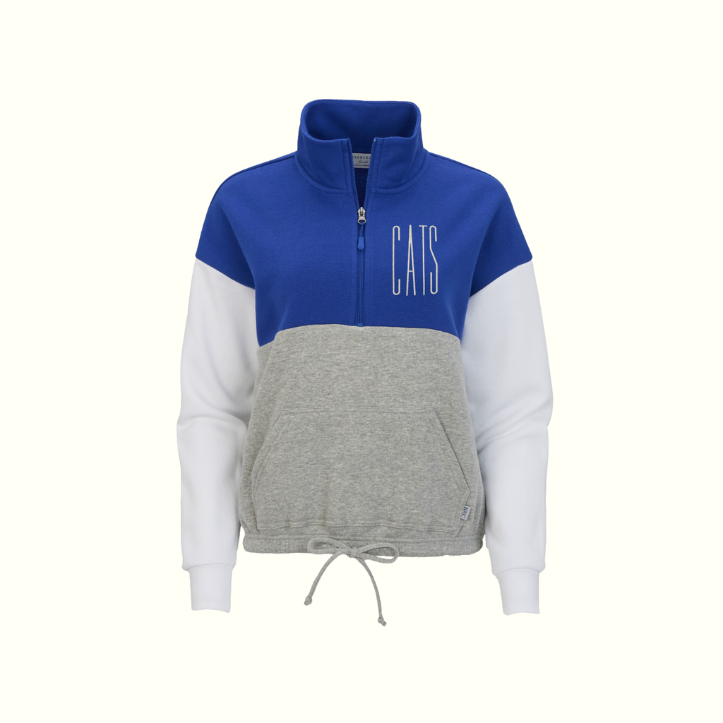 Cats Colorblock Quarter Zip