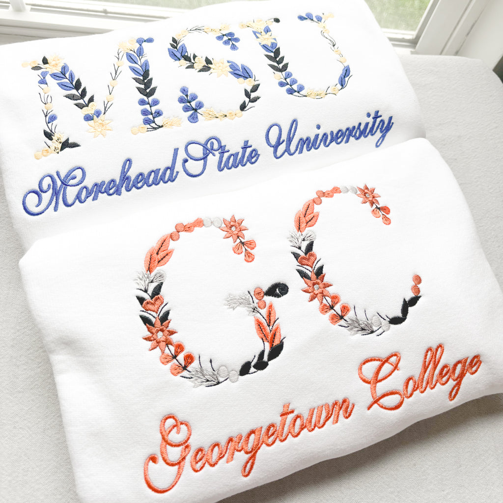 College Floral Sweatshirt