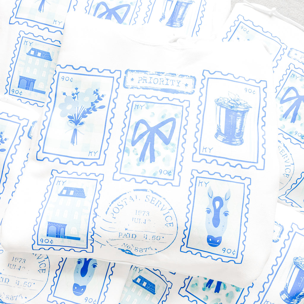 Kentucky Stamps White Hoodie - PRESH Exclusive