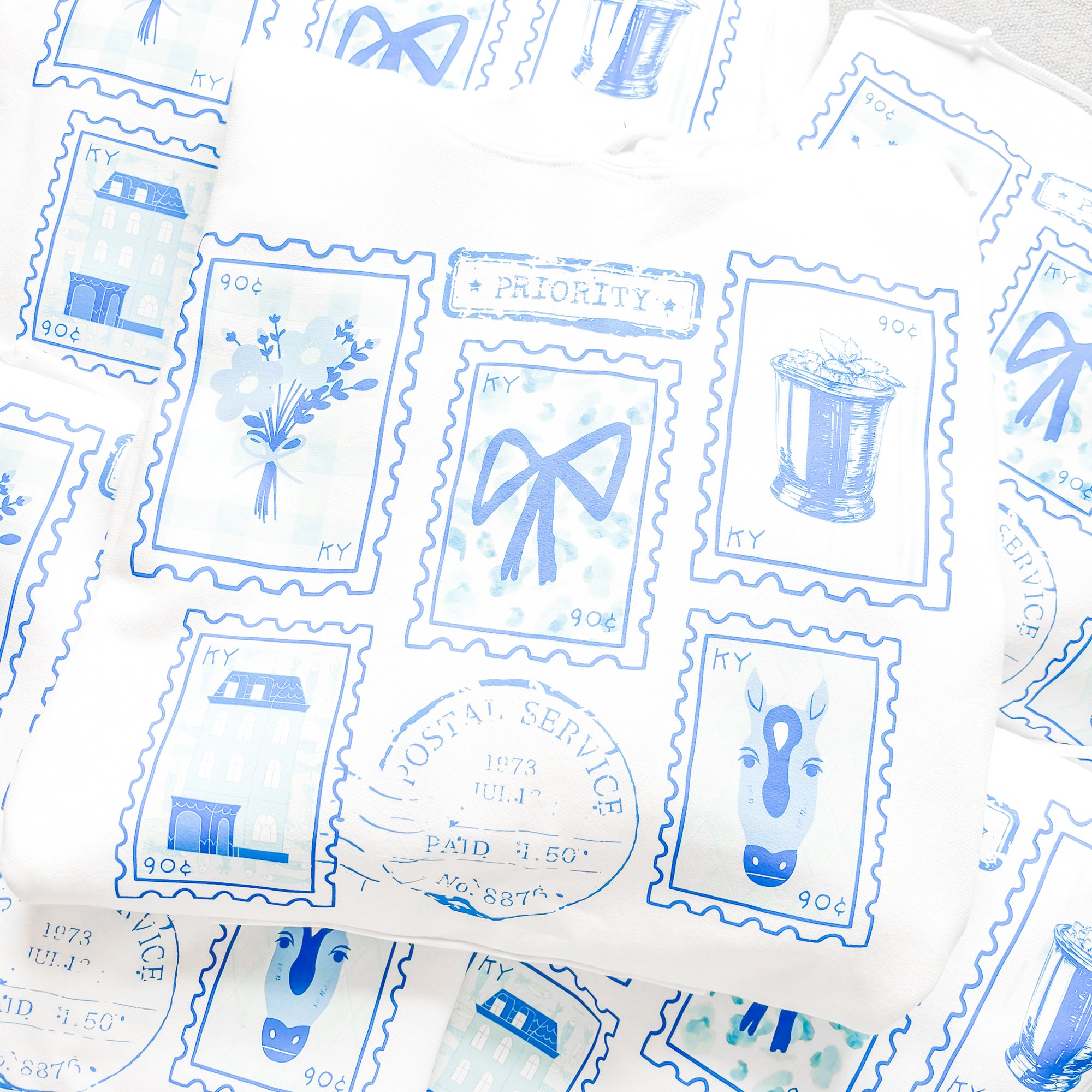 Kentucky Stamps White Hoodie - PRESH Exclusive