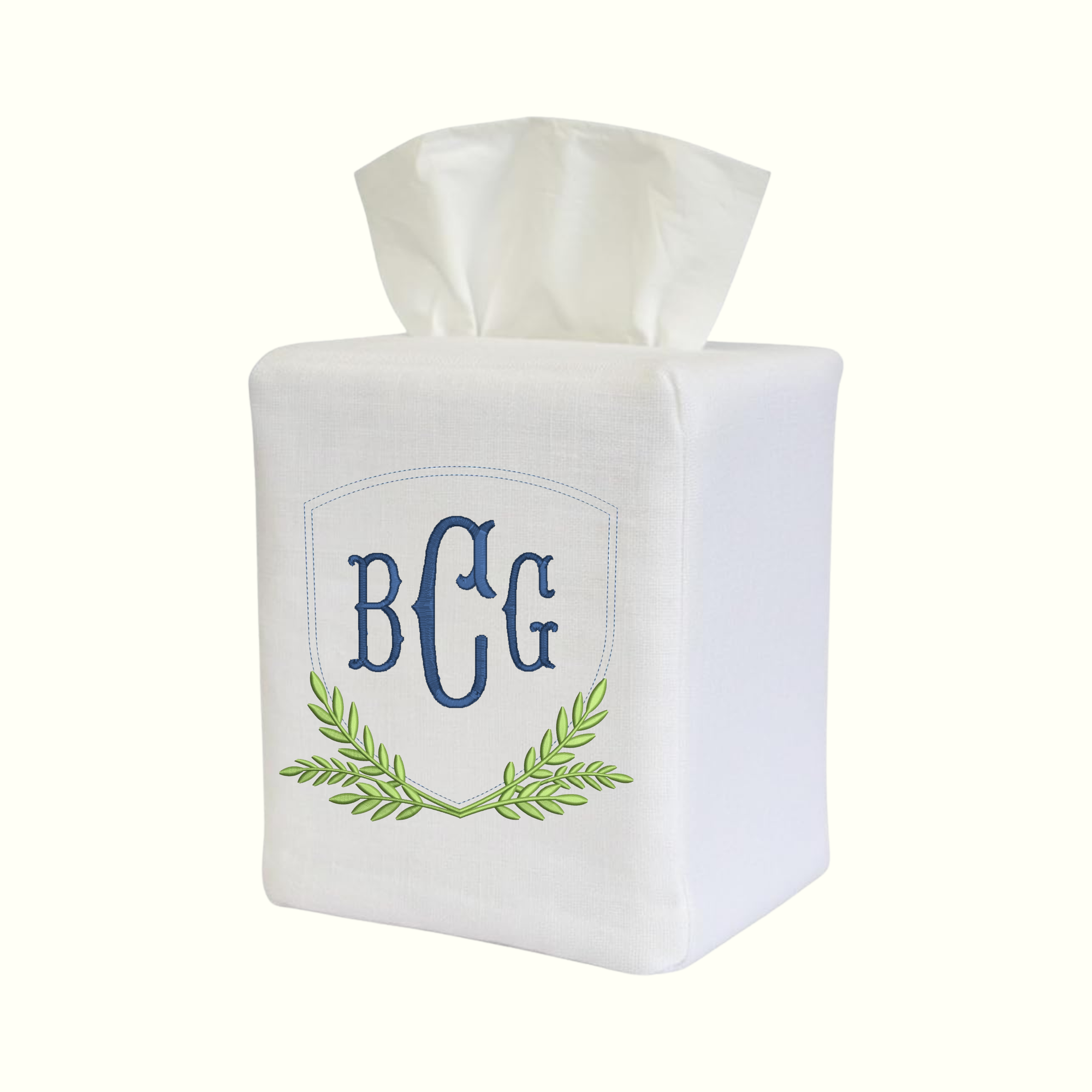 Embroidery Tissue Box Cover