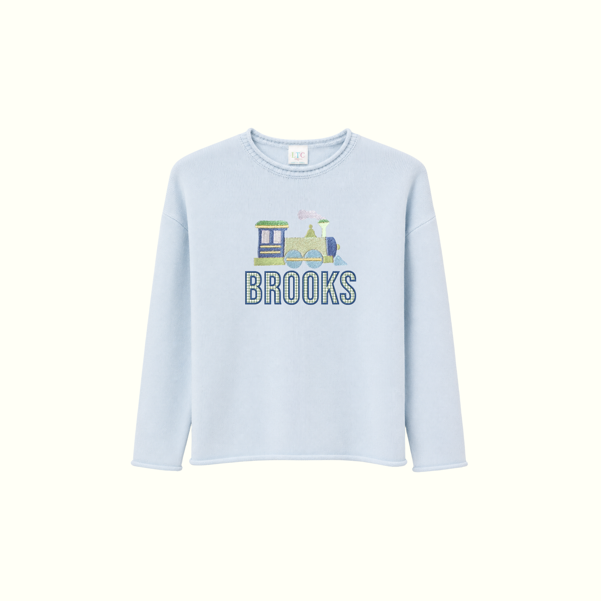 Brooks Light Blue Roller Neck Train Sweater
