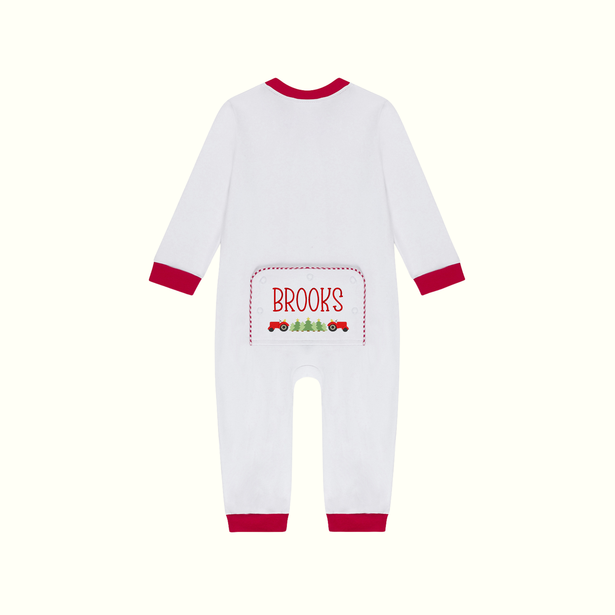 Brooks Red Gingham Christmas Playsuit