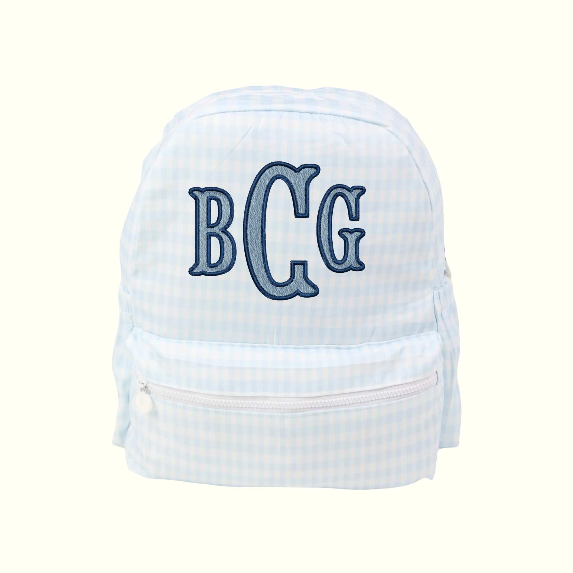 BCG Blue Gingham Applique Backpack