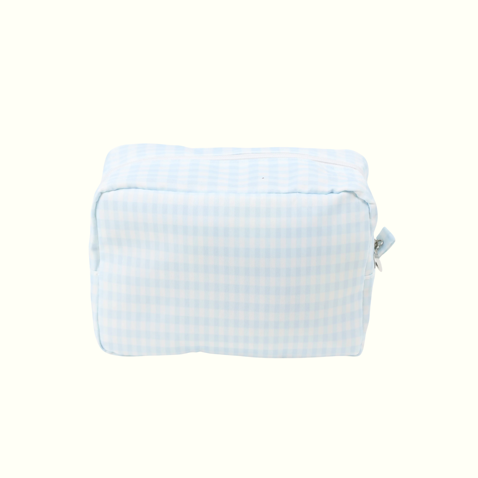 Blue Gingham Everything Pouch