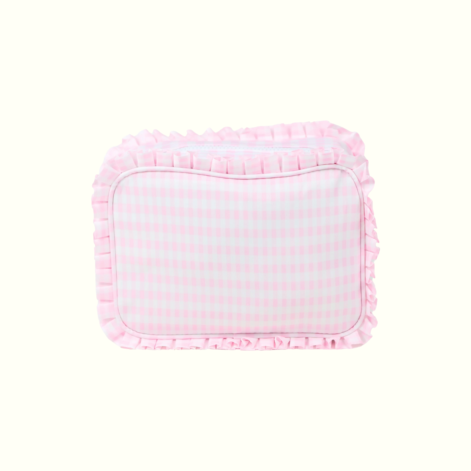 Pink Gingham Everything Pouch