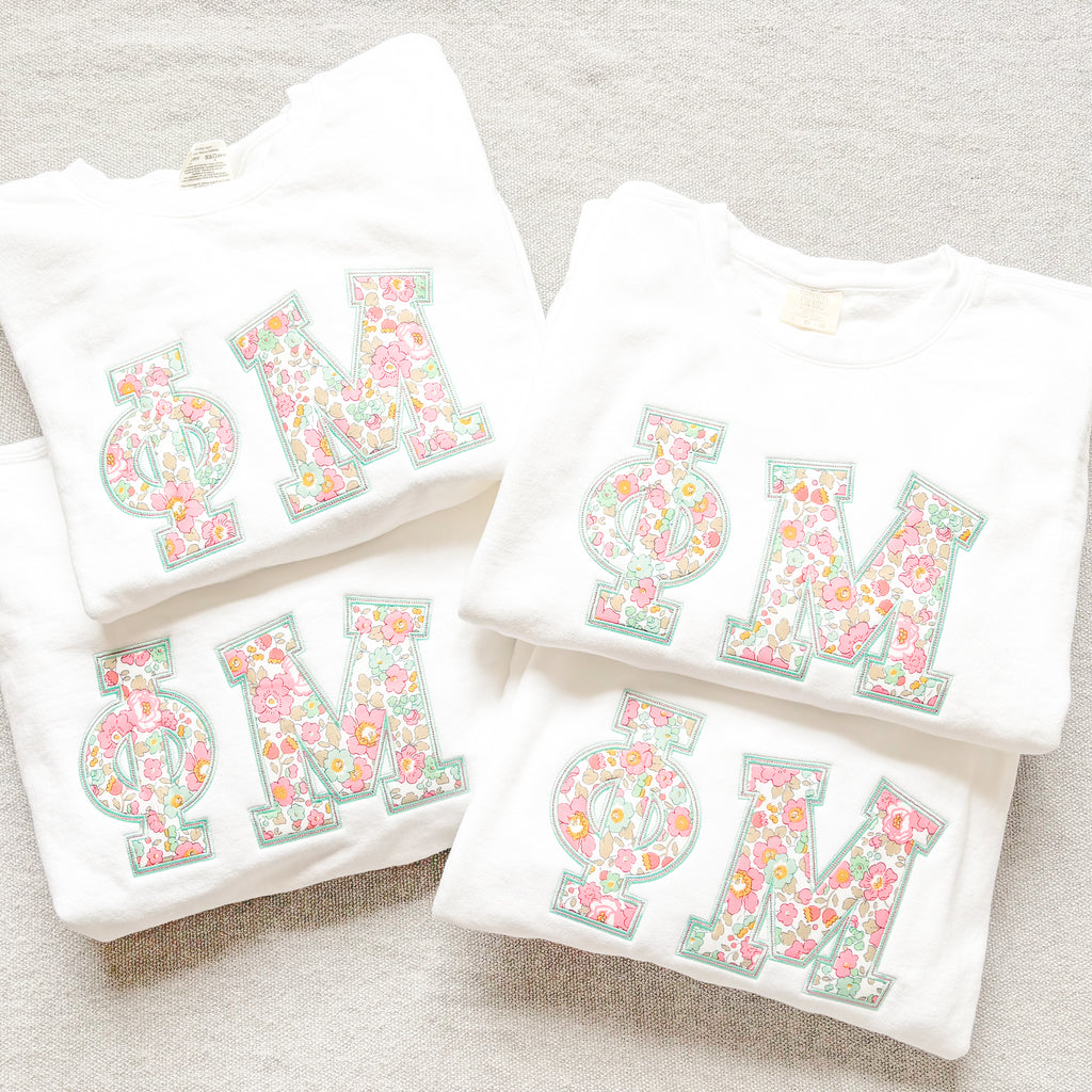 White & Betsy QT Greek Sweatshirt