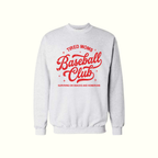 Tired Moms Baseball Club Crewneck - Ash Gray
