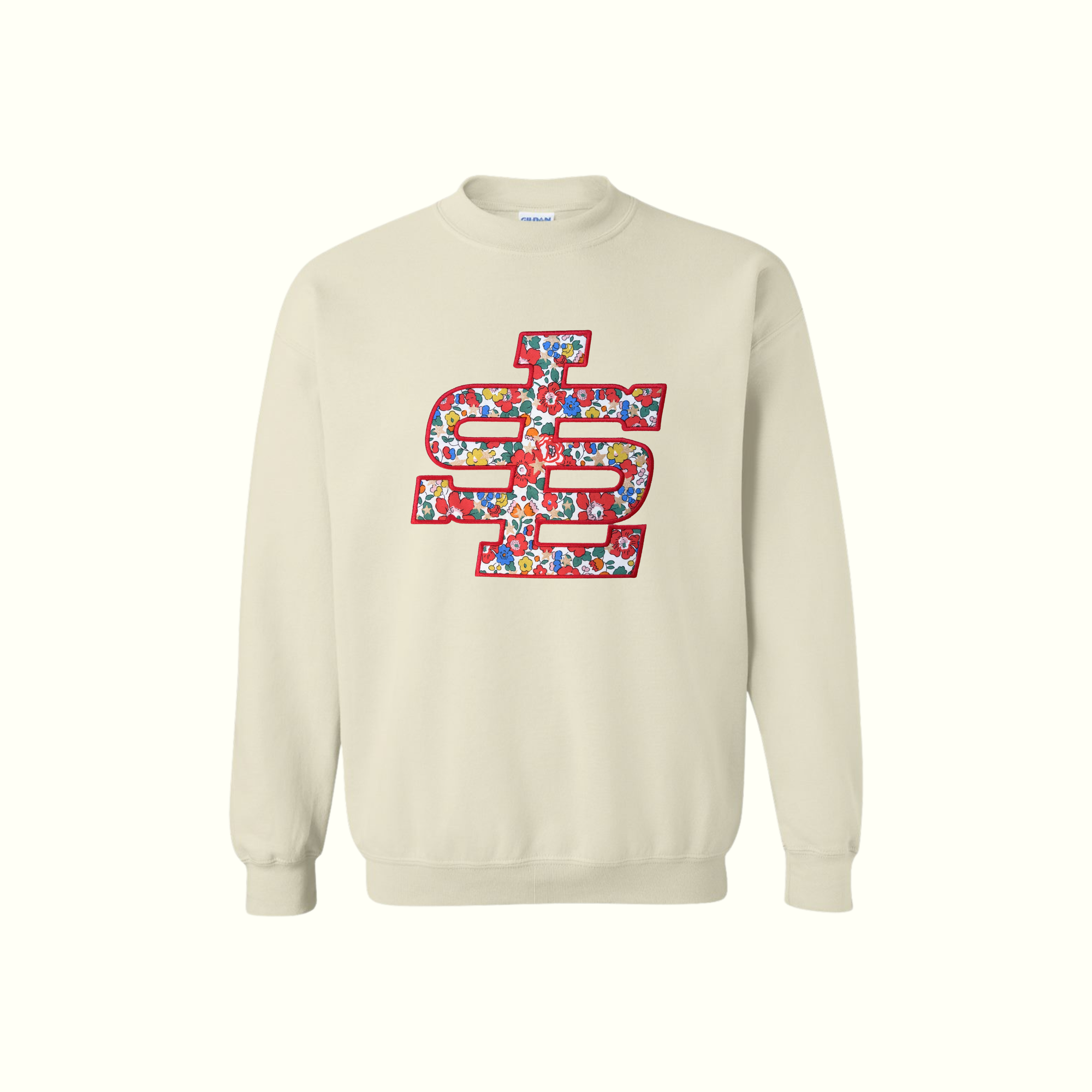 Floral Stars SLYB Tan Crewneck - Adult