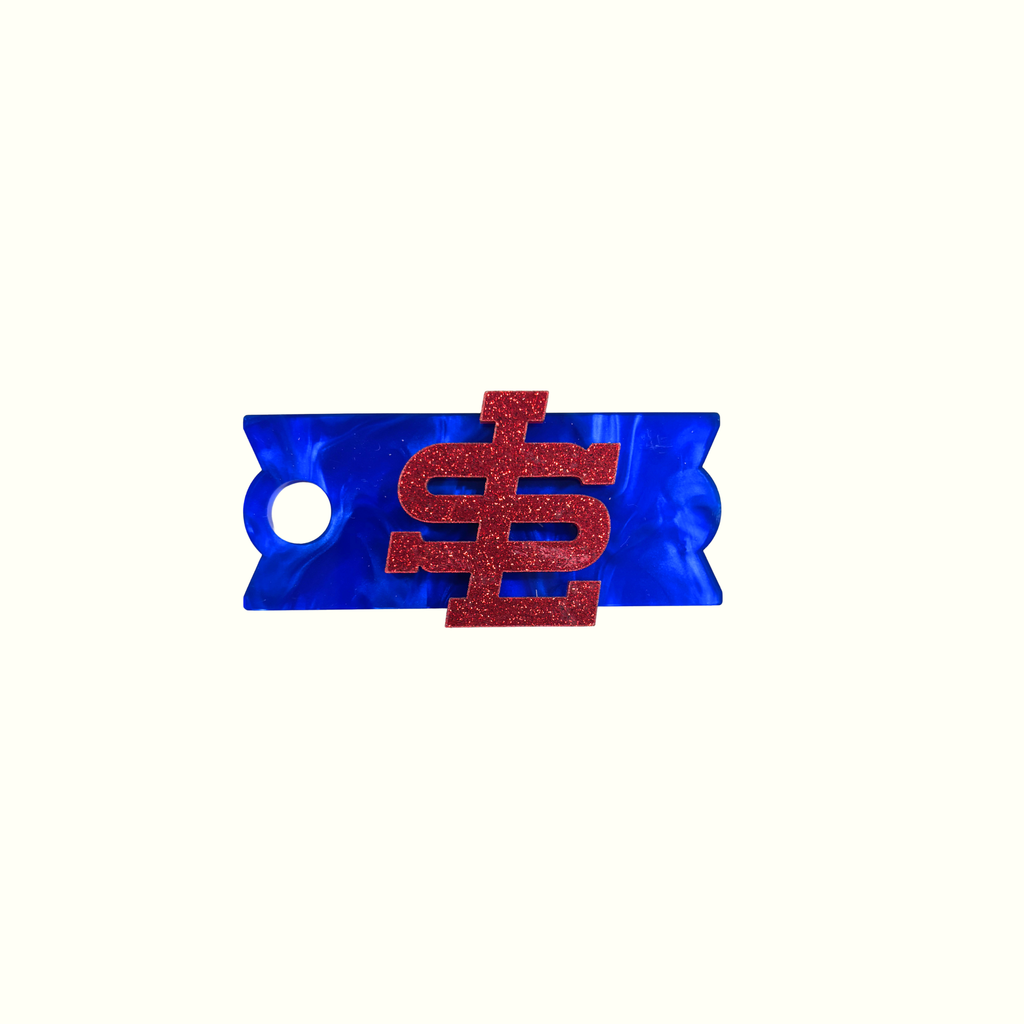 SLYB Tumbler Lid Tag - Glitter Red