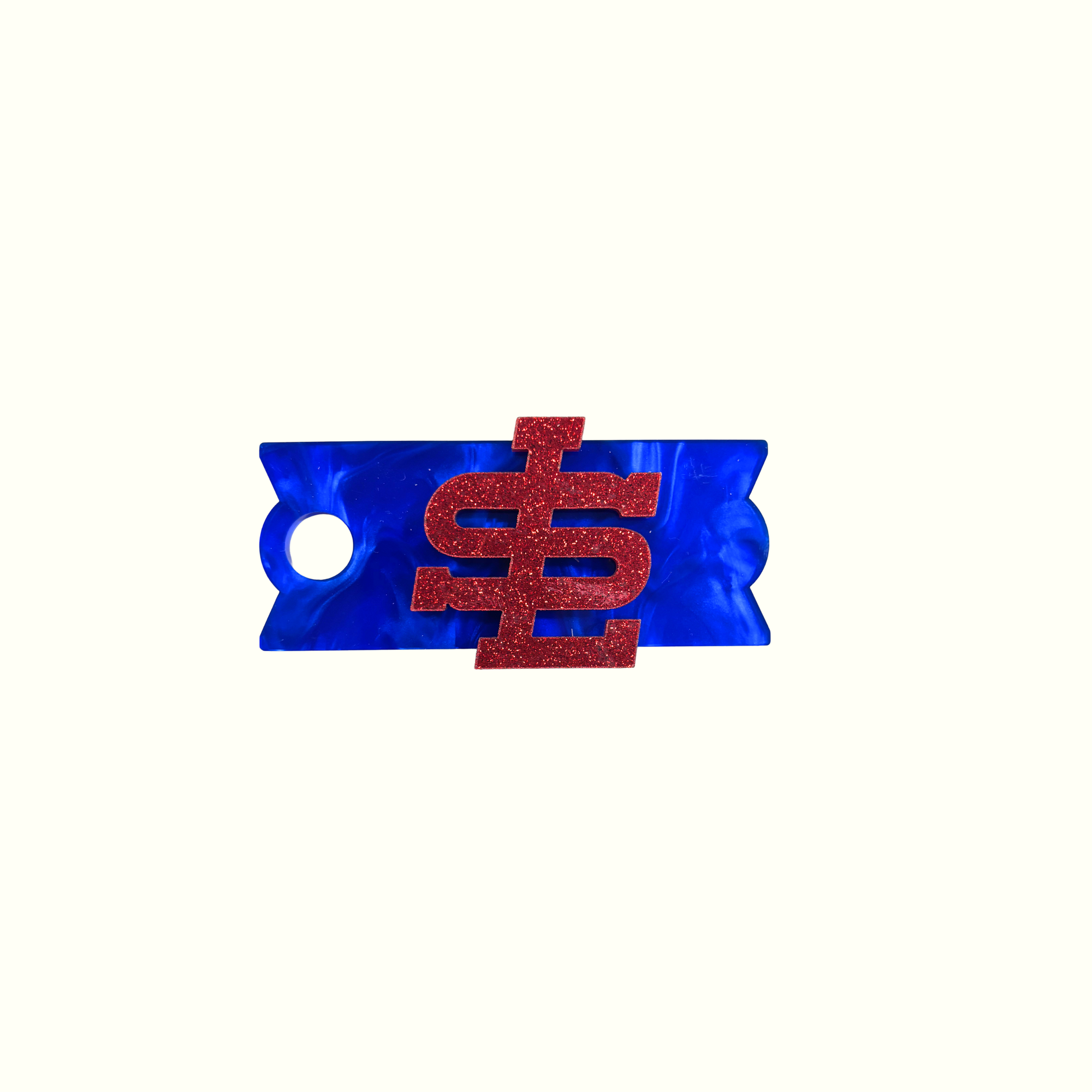 SLYB Tumbler Lid Tag - Glitter Red