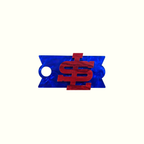 SLYB Tumbler Lid Tag - Marble Red