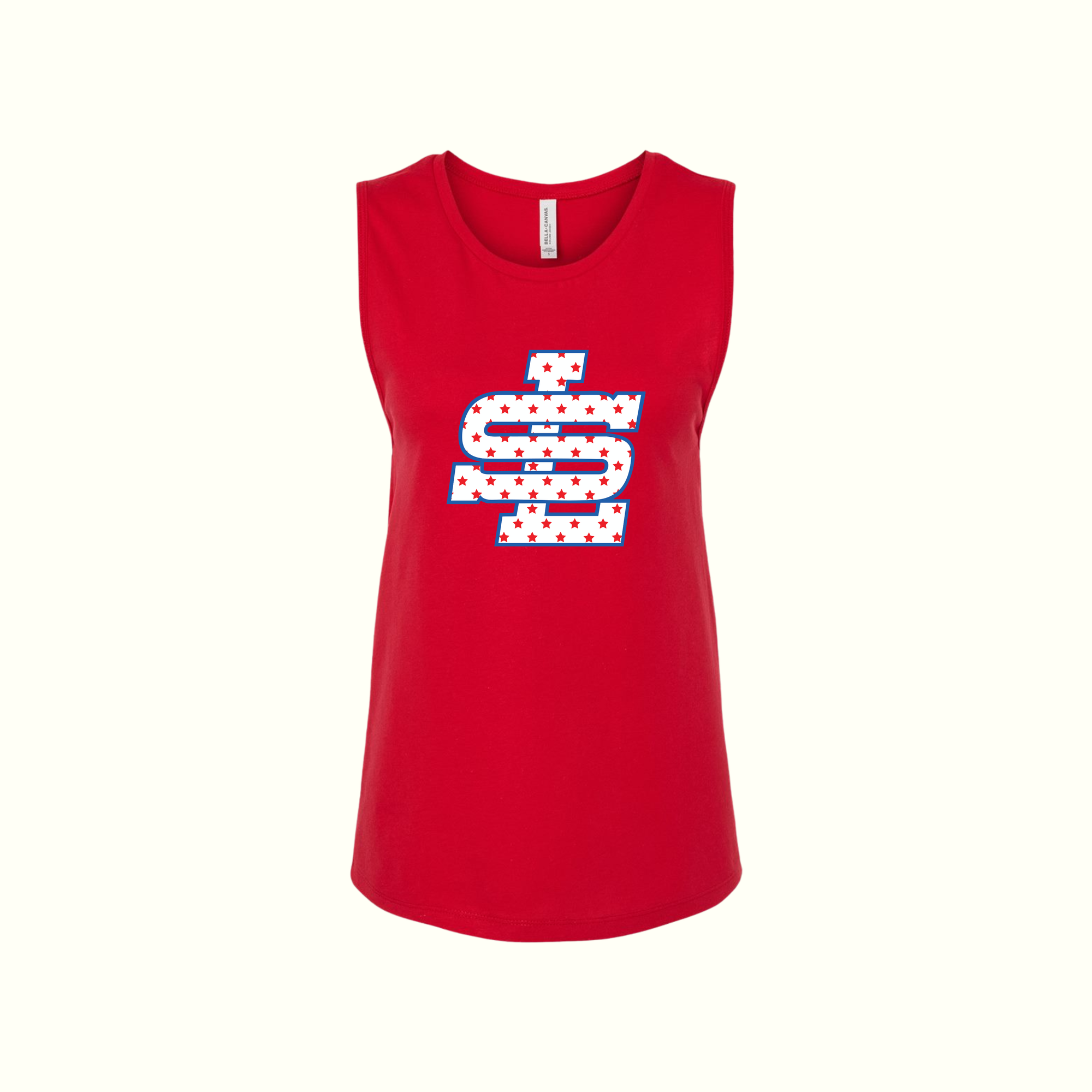 SLYB Red Muscle Tank Top