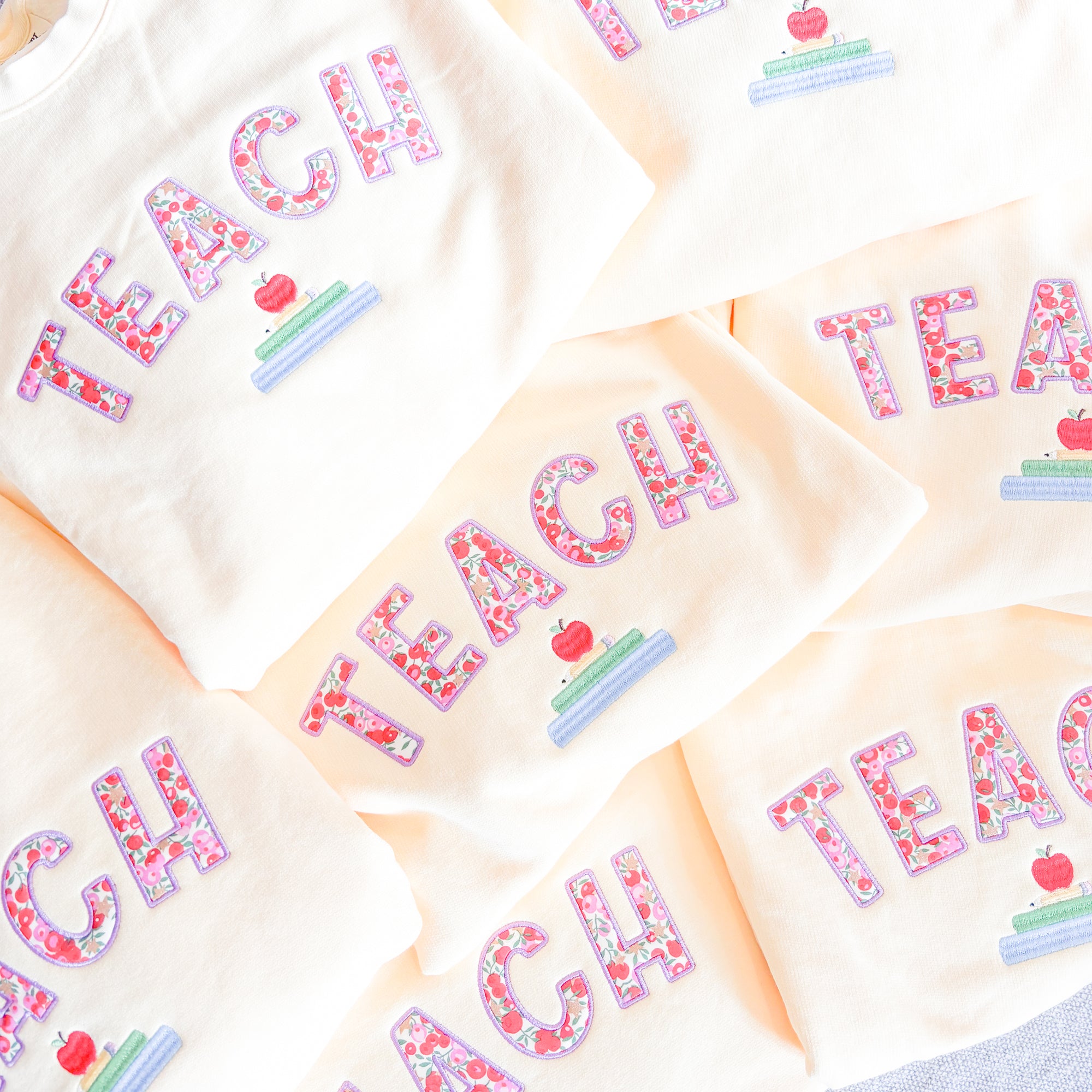Butter Teach Applique Sweatshirt