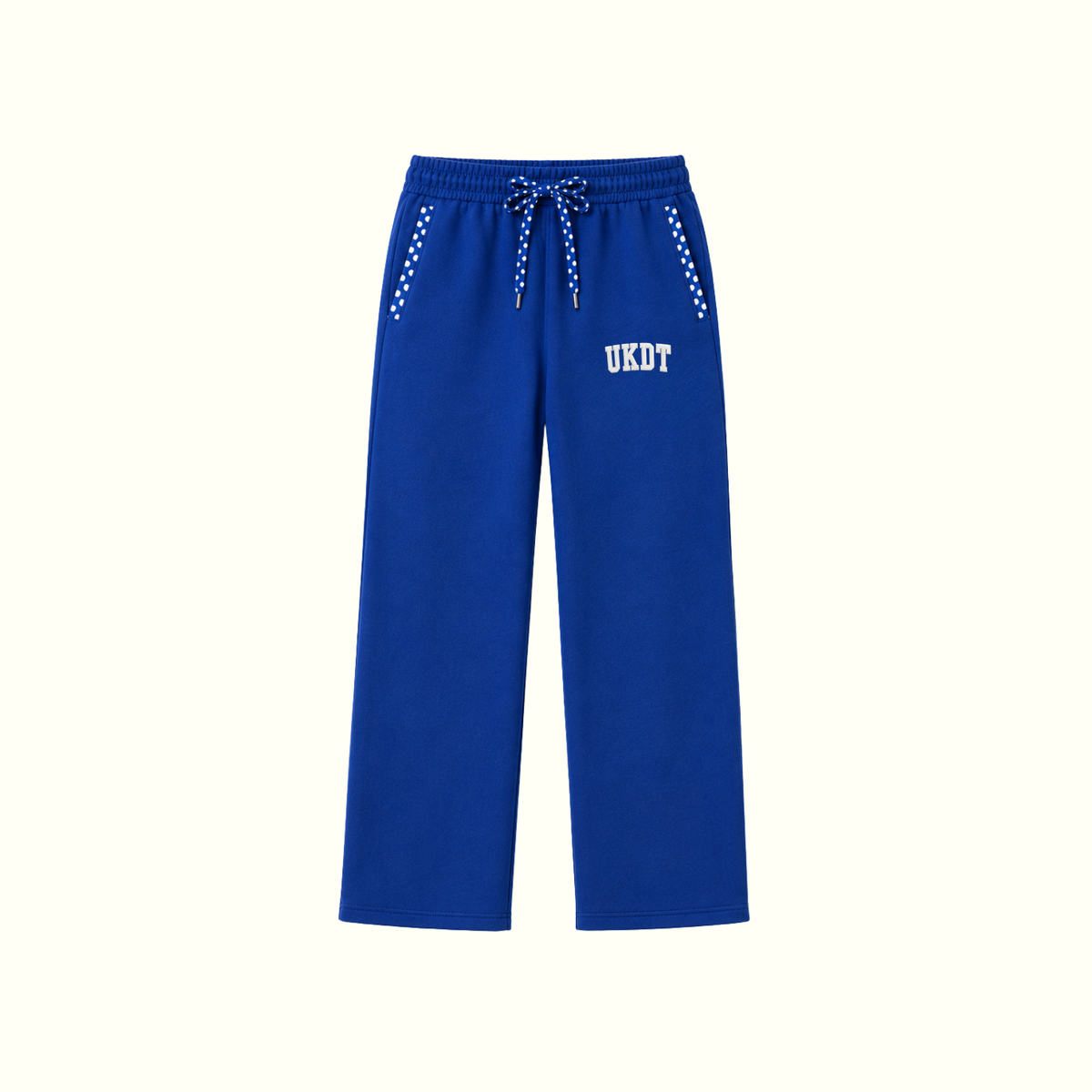 UKDT Embroidered Polka Dot Sweatpants