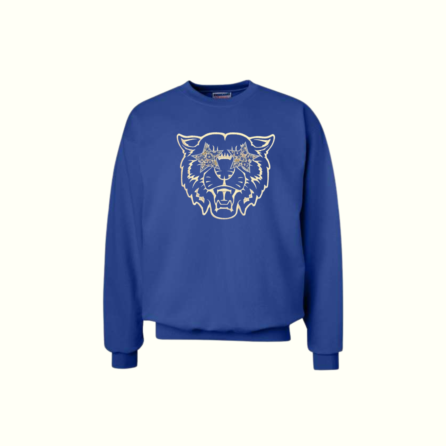 Wildcat Face Blue Sweatshirt
