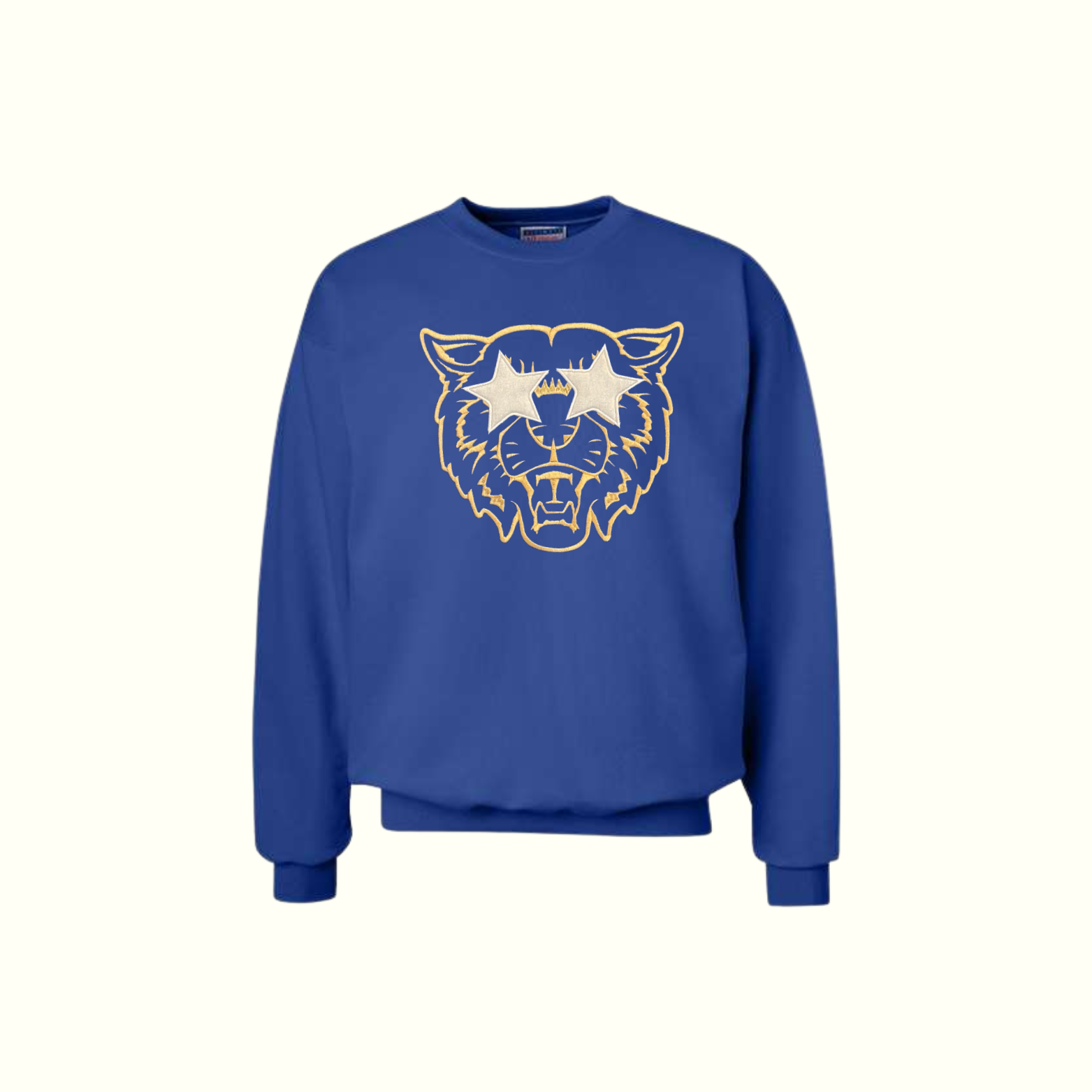 Wildcat Face Blue Sweatshirt