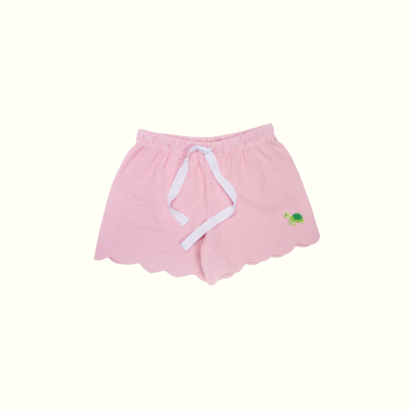 Pink Turtle Seersucker Lounge Shorts