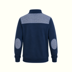 Unisex TCS Navy Gingham Quarter Zip Pullover