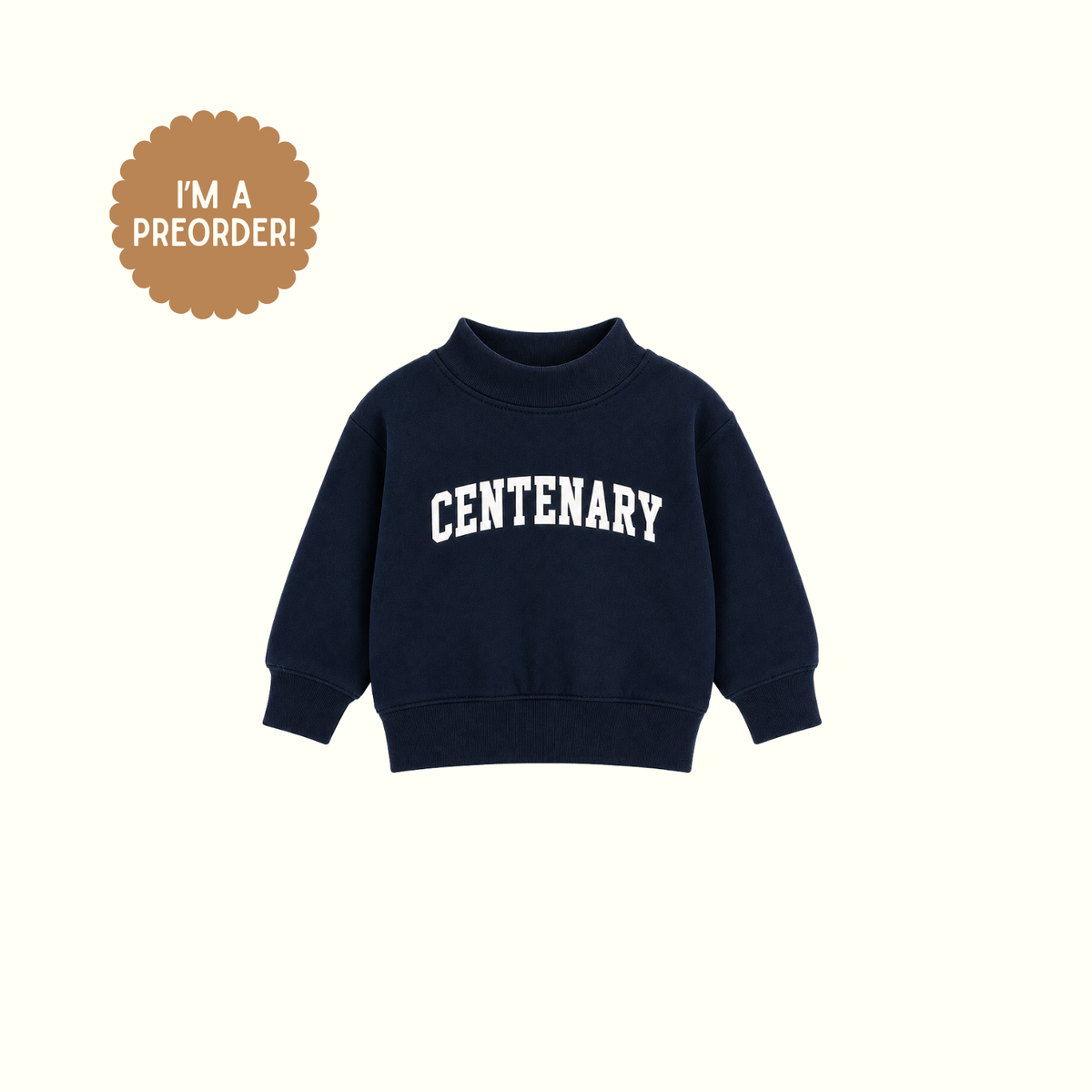 Centenary All Navy Mock Neck -  Toddler!